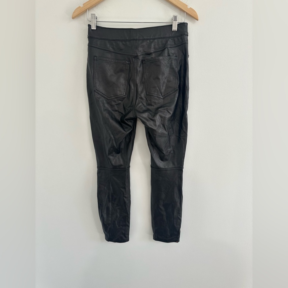 SPANX Faux Leather Like Ankle Skinny Sz S #A4 - Picture 3 of 5